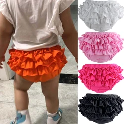 Culotte bouffante en coton à volants pour bébé, couvre-couche pour nouveau-né, short de bonbons pour tout-petits, mode d'été, pantalon doux