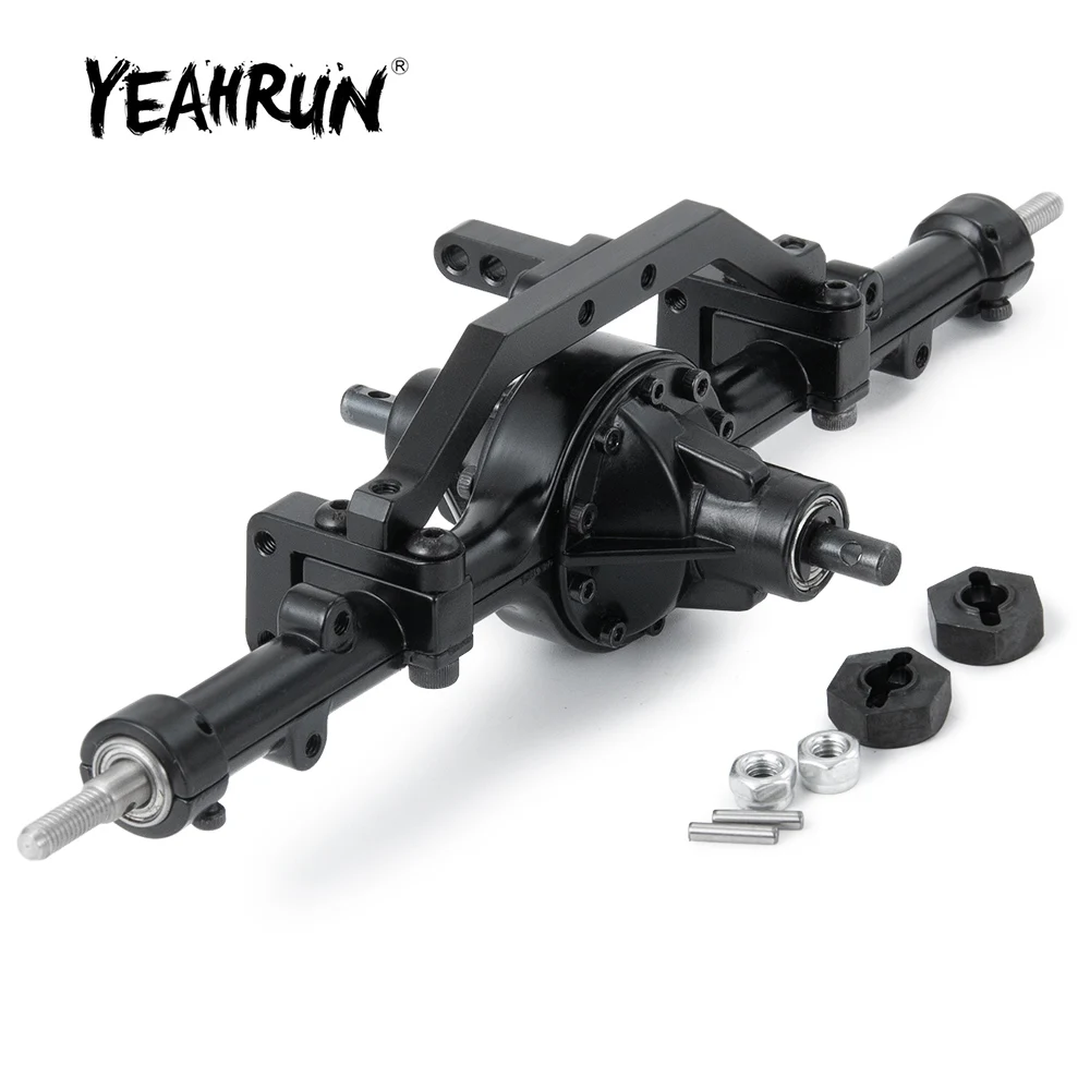 YEAHRUN Complete Metal Straight Middle Axle for D90 1/10 RC Rock Crawler Car Truck Model Upgrade Parts Accessories