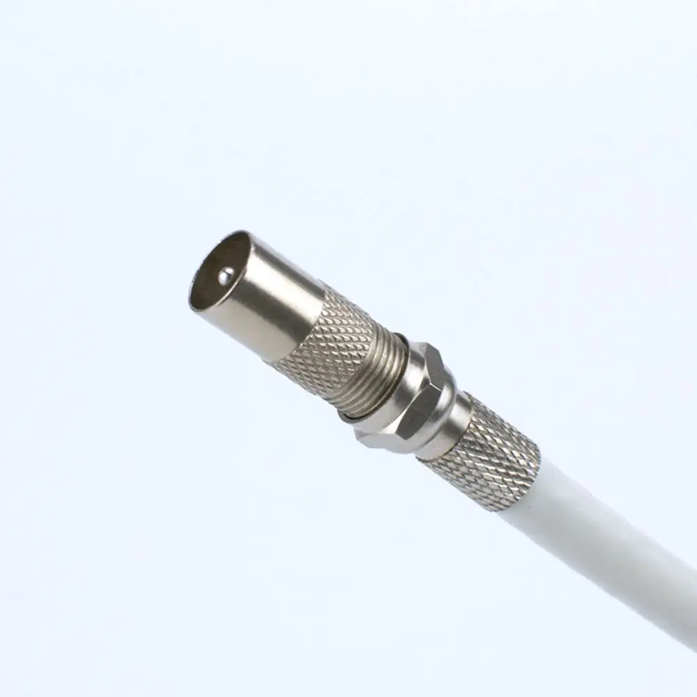 TV Aerial 9.5mm F Female Antenna Plug Adapter F To RF male Converter Adaptor Connector