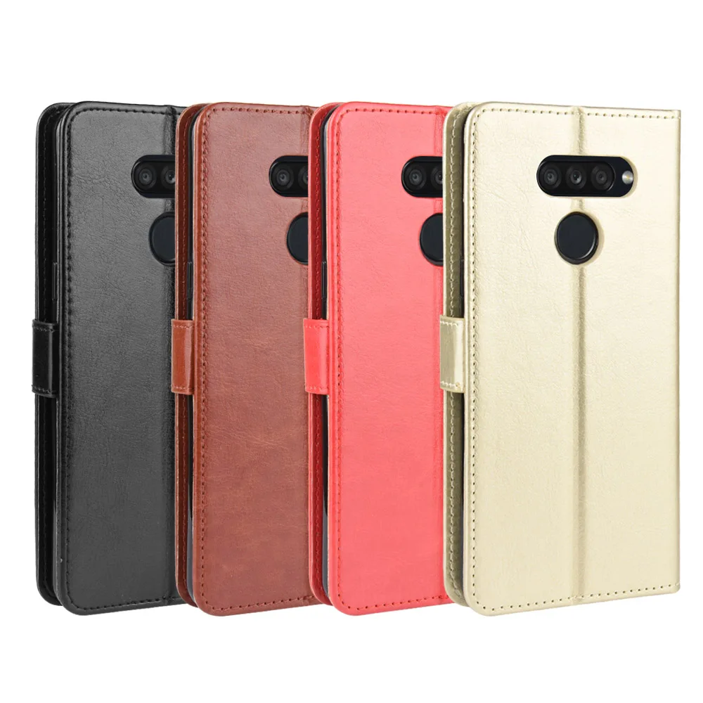 

For LG K50S Case For LG K50S Retro Wallet Flip Style Glossy Skin PU Leather Protective Phone Cover For LG K50S K 50S Back Case