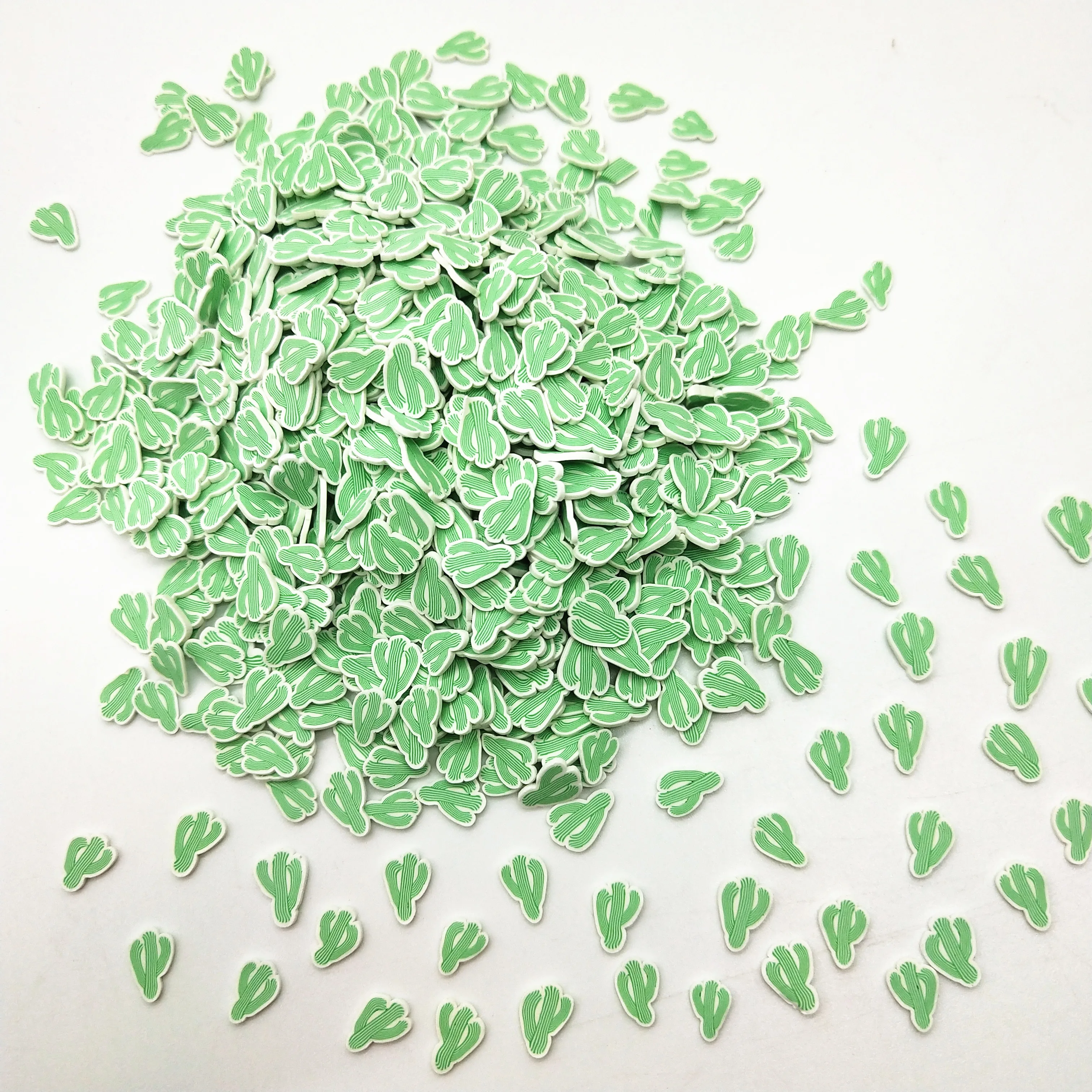 20g/lot 5mm Cactus Polymer Clay for DIY Crafts Plastic Klei Mud Particles Clays Green Cacti