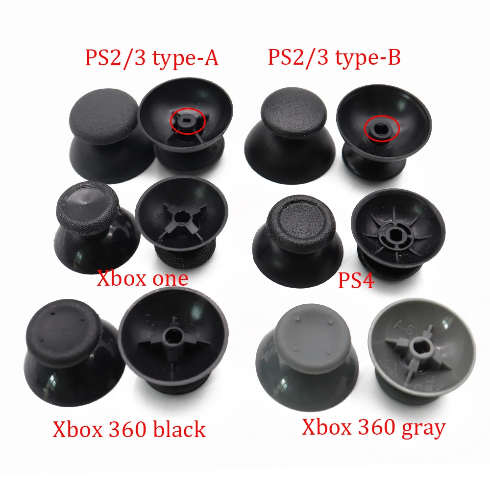 

2pcs Analog Joystick thumb Stick grip Cap for Sony PlayStation Dualshock 3/4 PS3 PS4 Xbox 360/One joypad Controller Thumbsticks