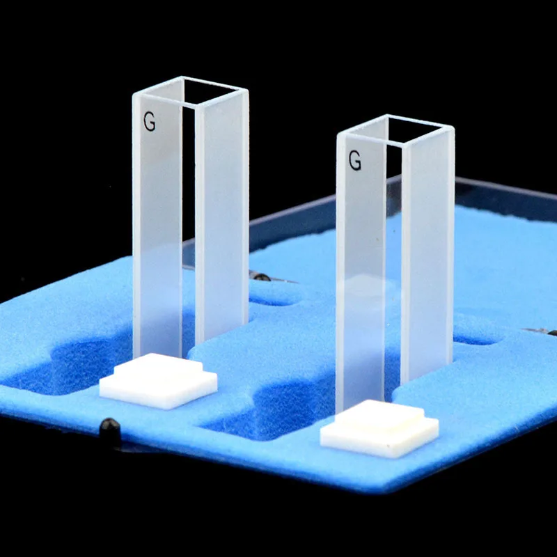 Cubeta de vidrio 20/30/40/50/mm/cm/ml/resistencia al ácido y al álcali/Integración de fusión/alta transmitancia de luz