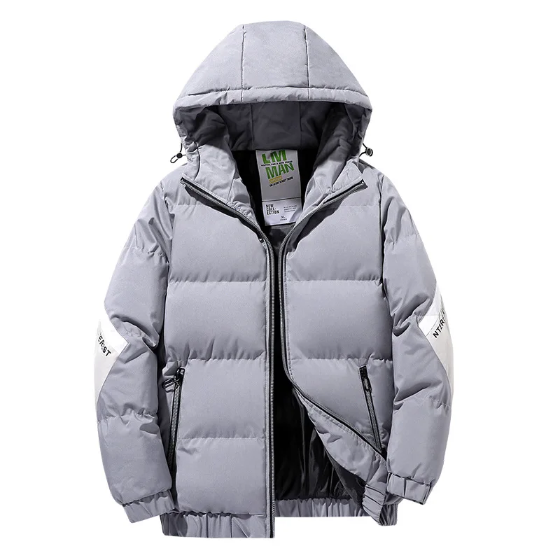 2022 Áo Khoác Mùa Đông Nam Parkas Làm Dày Ấm Áo Khoác Nam Hoodie Trơn Màu Khoác Áo Khoác Thời Trang Nữ Mới Dạo Phố 4XL