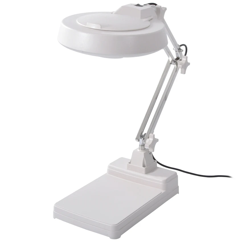 LED desktop magnifier lamp with lamp folding electronic magnifier 20 times high brightness energy saving and energy saving