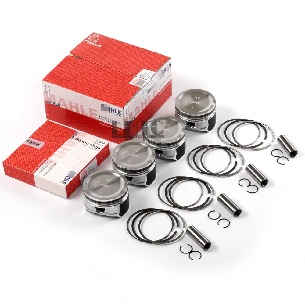 

4pcs NEW Engine Pistons & Rings 81mm STD Set For VW Jetta Beetle Golf GTI Audi A4 1.8T 1.8L Turbo DOHC 20V