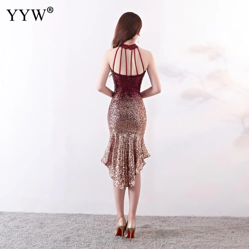 2020 Người Phụ Nữ Vintage Gợi Cảm Đầm Nữ Không Tay Bling Đầm Ngắn Tiệc Trang Trọng Áo Femininos Vestidos