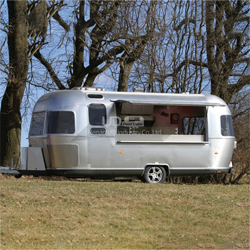 ストリート食品トレーラーピザヴィンテージ携帯キッチンレストランホットドッグ自動販売カートビールバー気流食品トラック