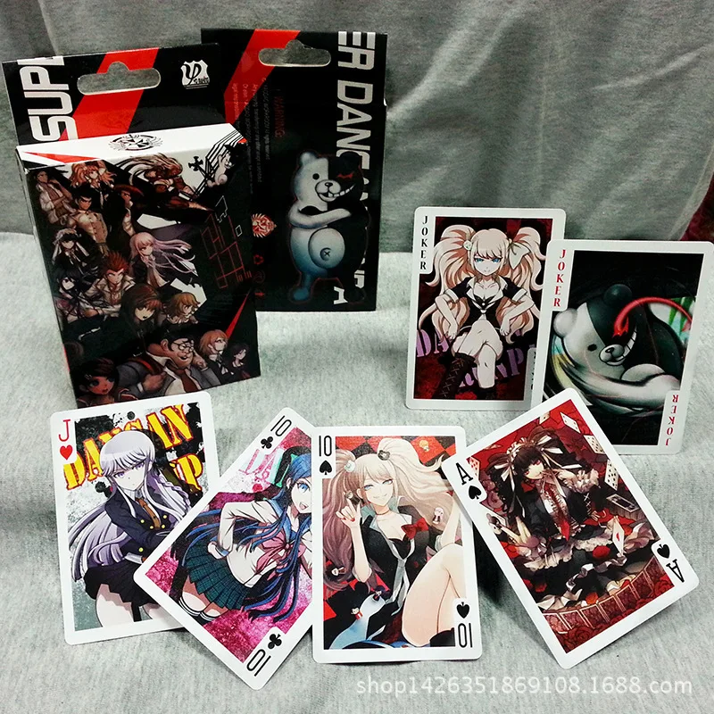 NEW 54Pcs Cards Anime Cartoon Danganronpa Cosplay Board Game Cards Poker Toys Gift