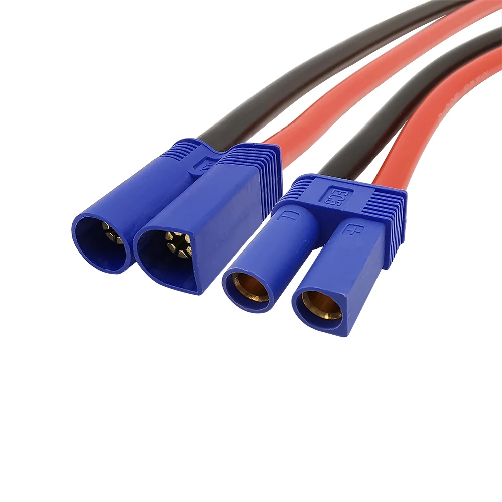 10AWG Silicone Wire EC5 Male Female Connector Plug Cable Pigtail for RC Battery Toys FPV Car Boat 10cm 15cm 30cm 50cm