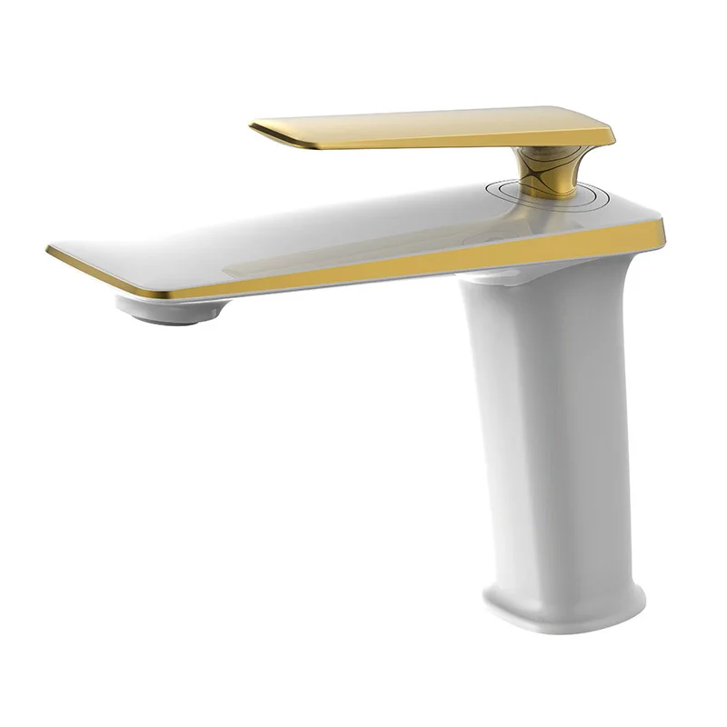 Fashionable Design all brass bathroom sink faucet cold hot water basin mixer tap top quality faucet many colours