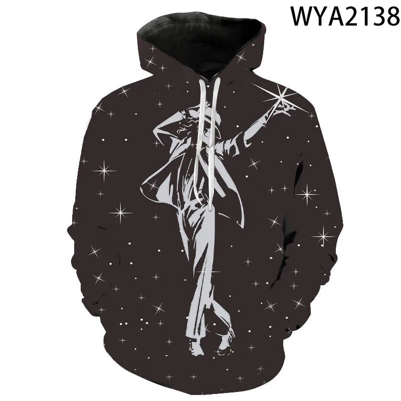 New Hoodies Fashion Michael Jackson 3D Printed Men Women Children Sweatshirts Pullover Long Sleeve Boy Girl Kids Casual Tops