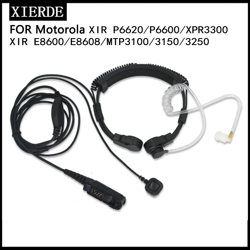 Xir P6600 P6620 XPR3300 XPR3500 MTP3250 DP2000 DEP550 MTP3100 MTP3150 two-way radio headset  Tactical headset throat microphone