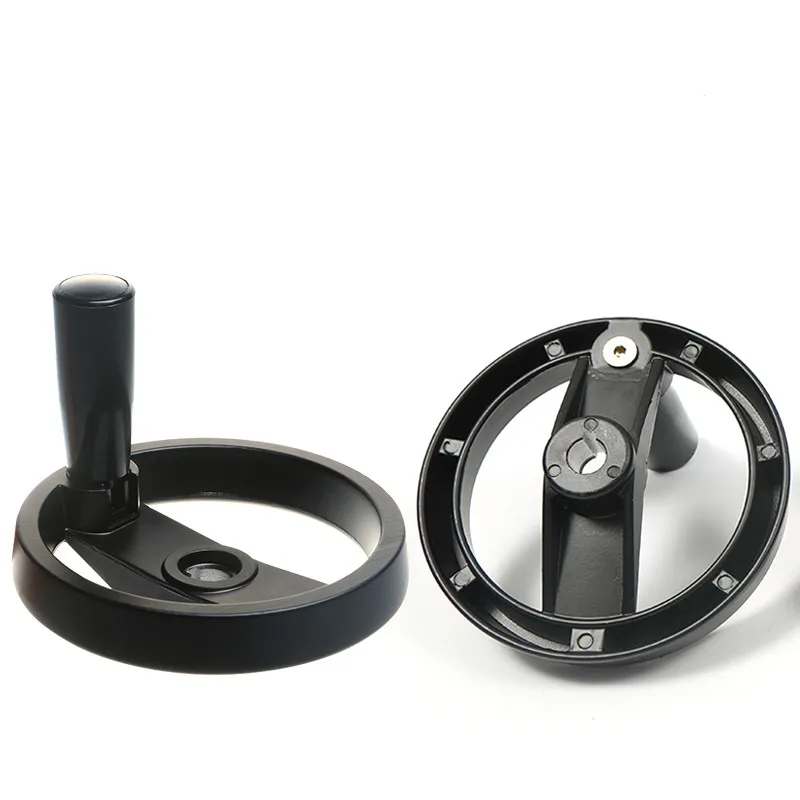 1 шт., 12 мм x 100 мм (95 мм), 4 дюйма, вращающаяся ручка для изменения скорости, формирователь, сложенное маховик, черный для фрезерного станка, токарных станков, шлифовальных станков и т. д.