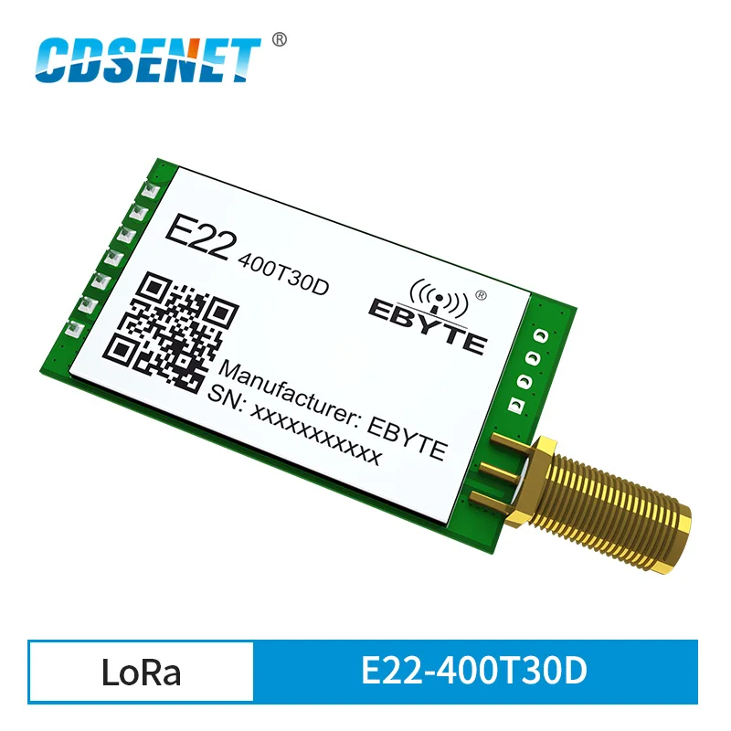 New Lora Module  UART  rf Transceiver Module E22-400T30D Multiple Transmission Modes 30dBm 1W Long Range UART DIP