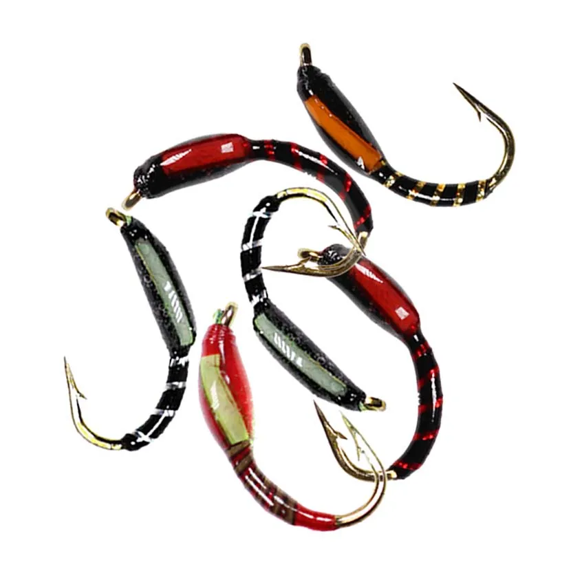 Wet Dry Fly Fishing Flies Lure Set|24-48Pieces| #10 Fly Tying Material Wet Hand Tied Nymph Flies for Trout Pike