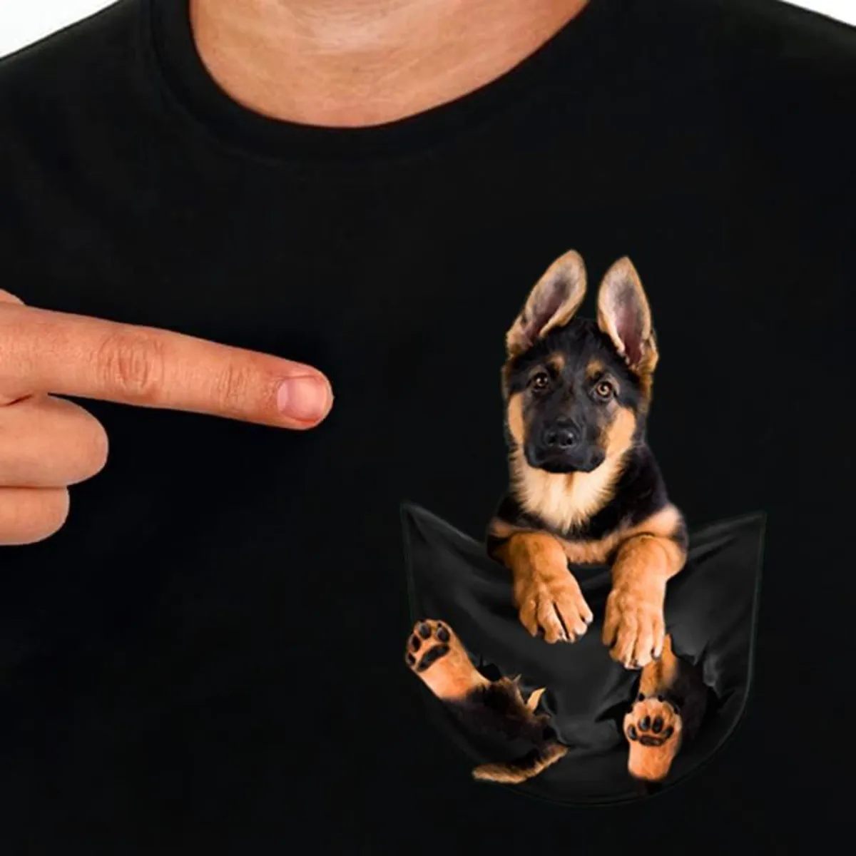 CLOOCL Funny Cotton T-Shirt Chest Printed Cute Shih Tzu Men Tee Shirt Animal Unisex Fashion Black Cotton Short Sleeve Tops