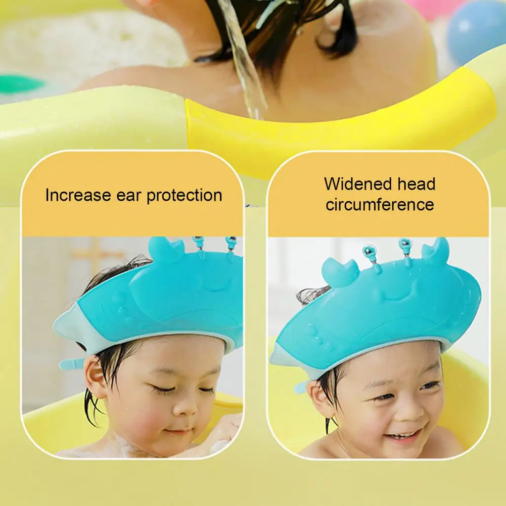 Baby Shampoo Cap Baby Bath Shower Cap Soft Adjustable Eye Protection Shampoo Visor Cap For Toddler Baby And Kids