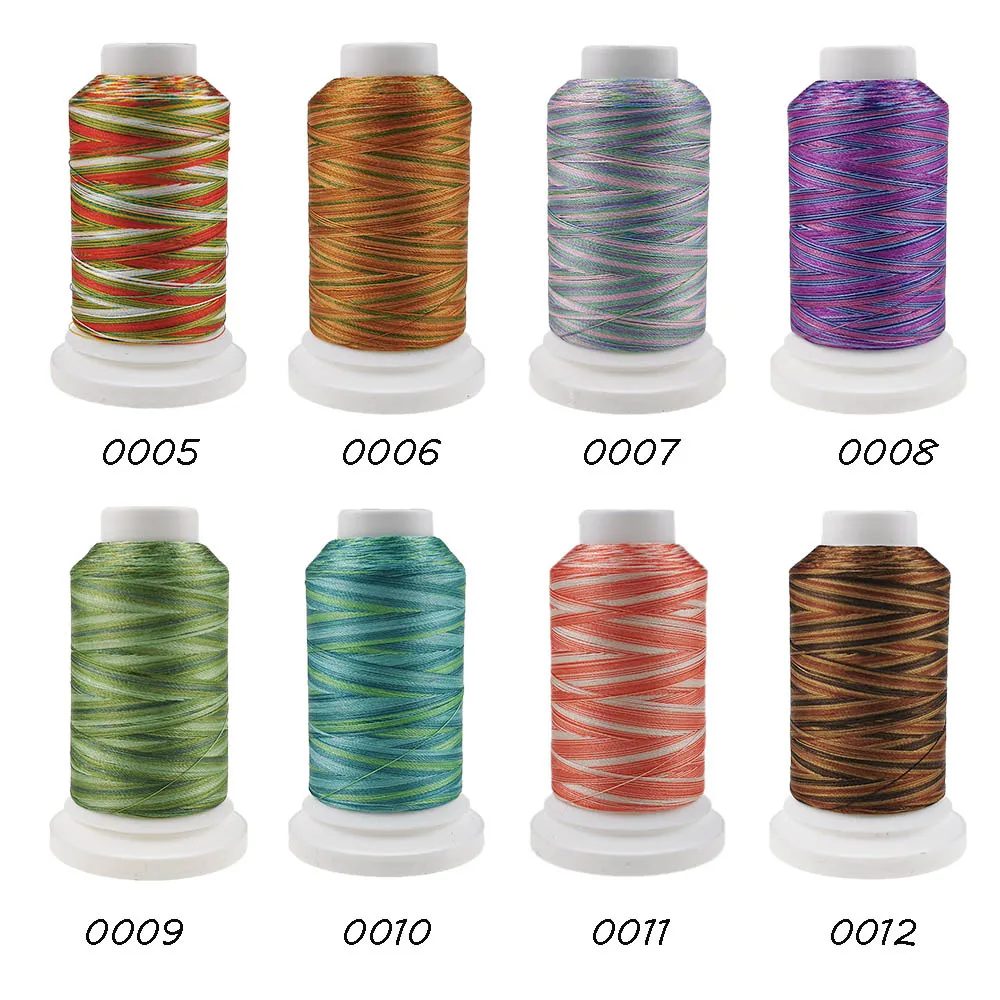 Sanbest High Quality Polyester Embroidery Thread Fliament 120D/2 1000M 92Colors Can Choose Brother Singer Machine Sewing Threads