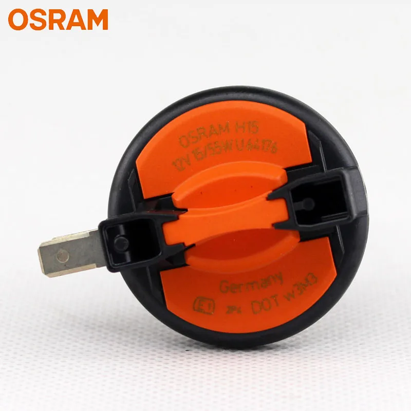 OSRAM H15 12V 55/15W 64176 Original Halogen Headlight Auto Bulb 3200K Standard Lamp DRL for VW Audi A4 A6 Golf Jetta GLA (1pc)