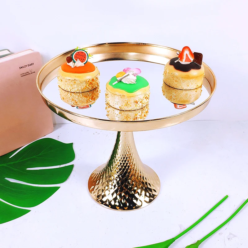 Home Party Display Stand Wedding Decoration Wrought Iron Birthday Tray Dessert Fudge Desktop Afternoon Tea Cake Stand