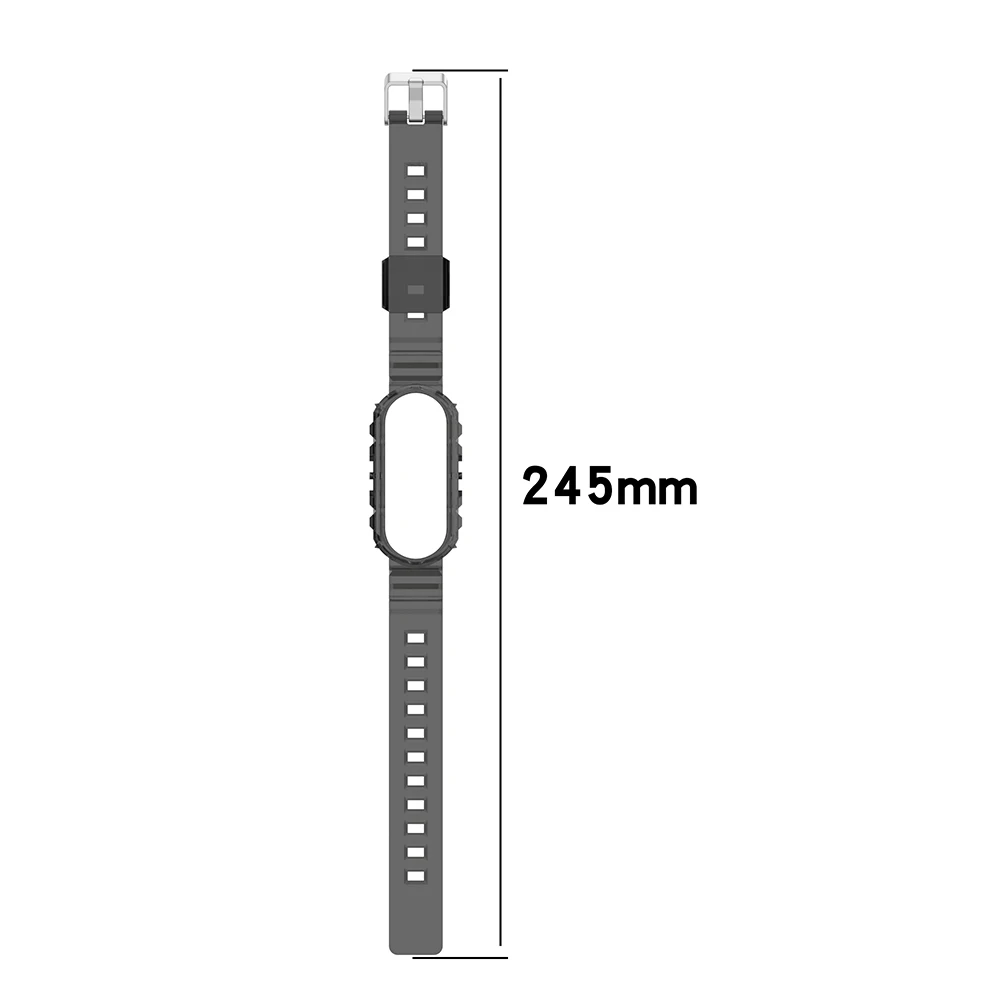 Transparent TPU Wrist Strap For Xiaomi Mi Band 8 7 6 5 4 3 Wristband Bracelet for Mi Band 7/6/5/4/3 Watchband