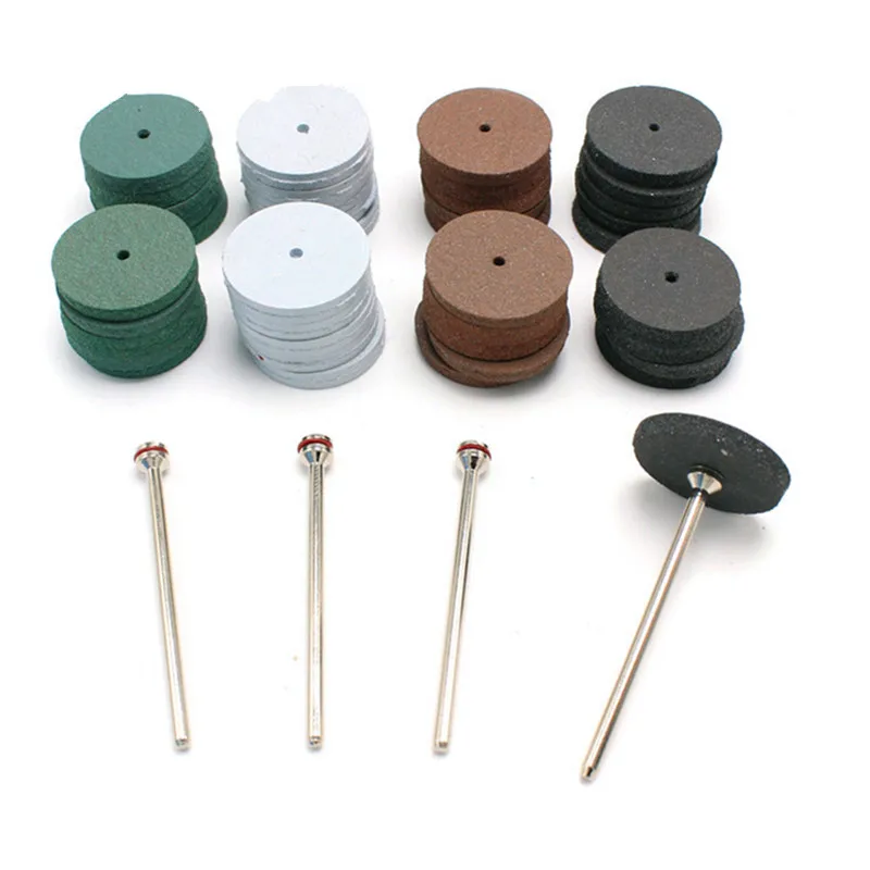 100pcs Assorted Dental Lab Polishing Wheels Burs Silicone Rubber Polishers - 4 colors