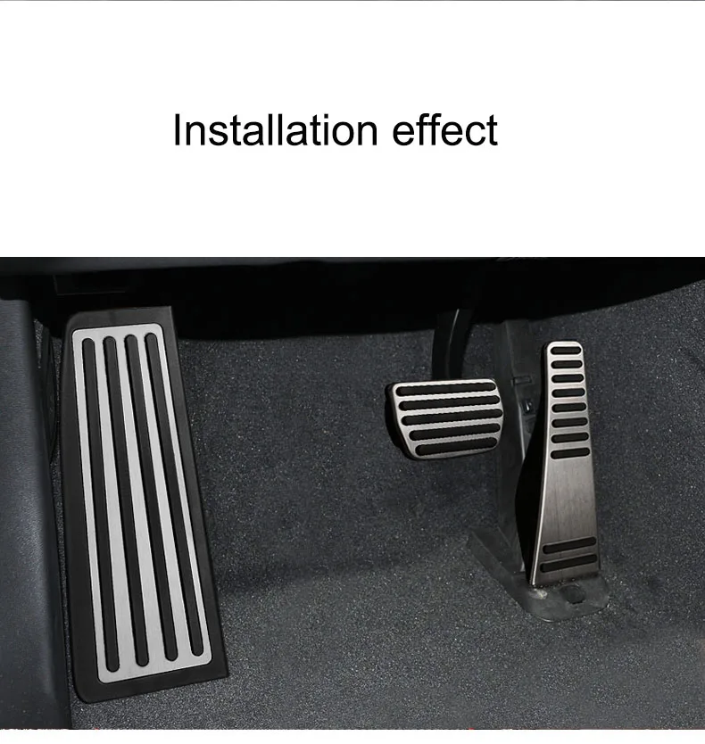 Auto-Gaspedal-Bremspedal-Fußstützenpedal-Abdeckung für Volvo XC60 XC90 S90 V90 S60 V60 XC40 Zubehör 2022-25 – Detail 1