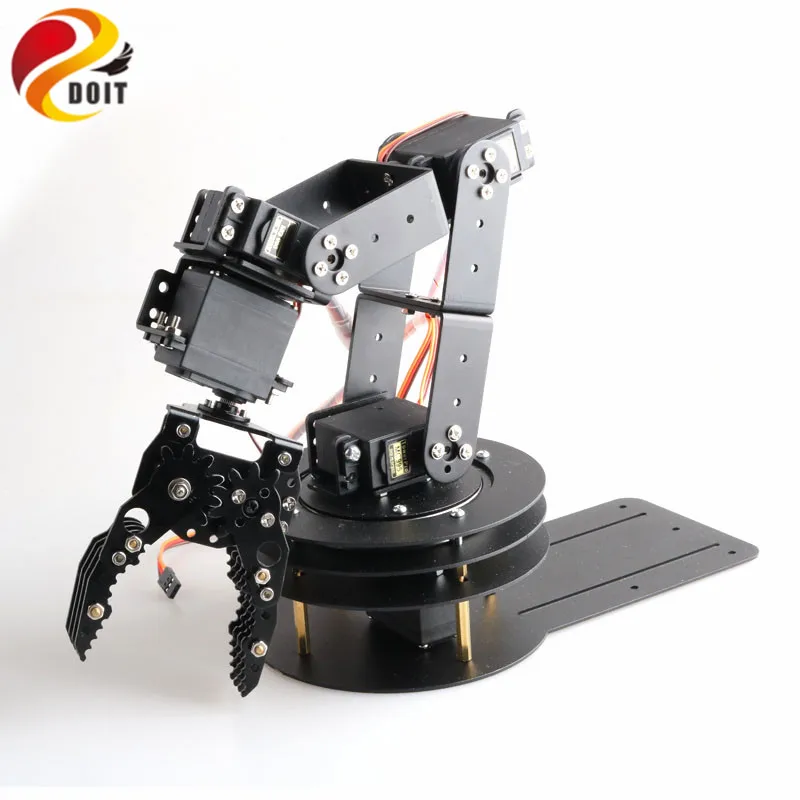 SZDOIT 新しい 6 軸アルミ合金ロボットアーム、教育競技用 6 サーボ付き多機能ロボット