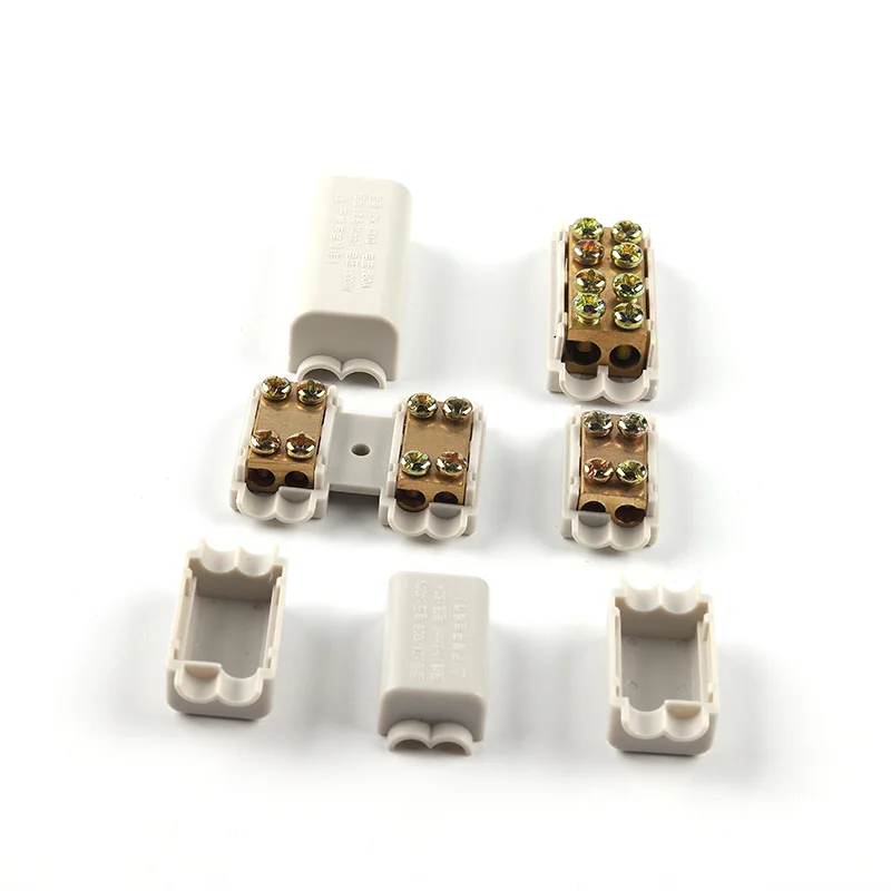 High Power Wire Cable Splitter Junction Box Quick Electric Wiring Connector Terminal Block 60A/400V 1-6mm2 80A/1000V 2.5-10mm2