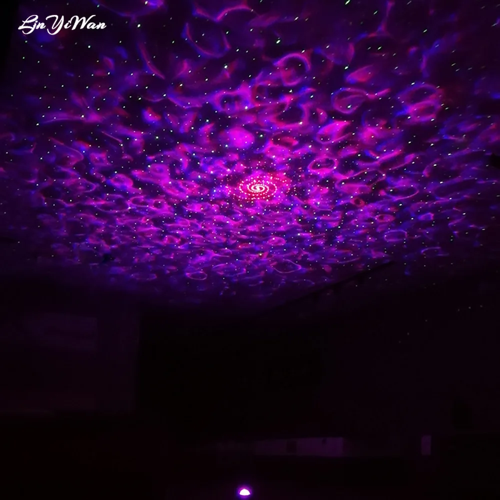 LED Star Galaxy Projector Light Room Decor Rotate Starry Sky Porjectors Ocean Wave Night Luminaria Decoration Bedroom Lamp Gifts