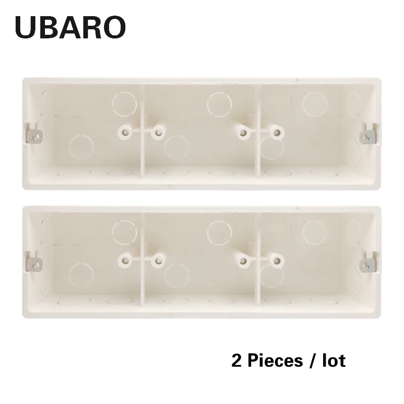 86 Type 5CM Socket Case Concealed Bottom  PC Material White Surface Outlet Junction Wall Light Led Switch Box