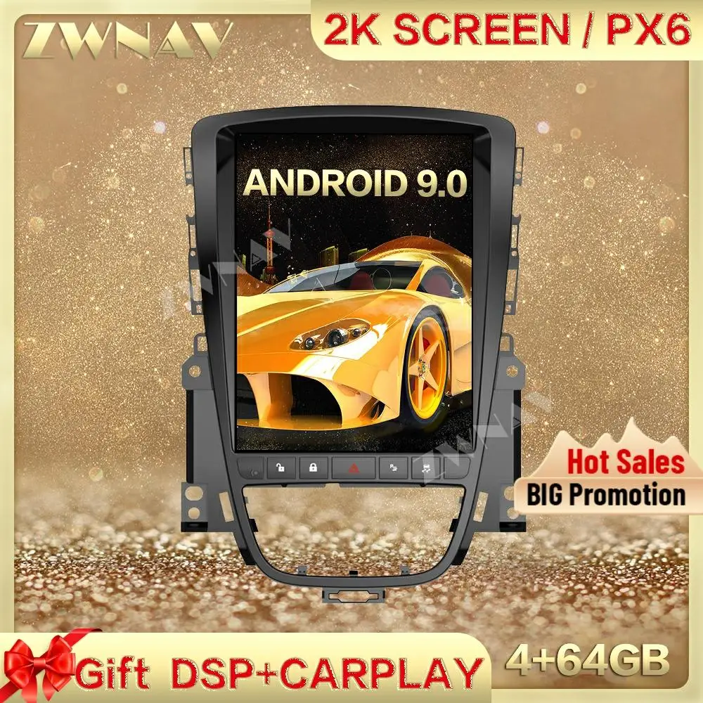 DSP Carplay Tesa- screen 4G+64G Android 13 Car Multimedia Player For OPEL Astra J 2012-2014 GPS Radio Auto stereo IPS head unit