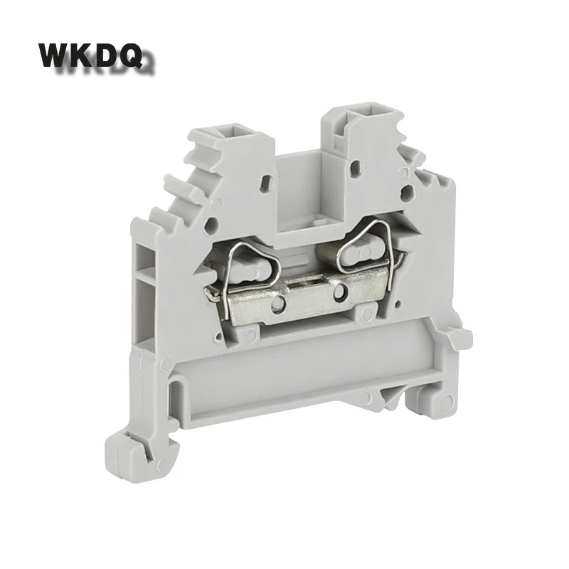 10Pcs 280-101 Spring-Cage Connection Clamp Mount 2-Conductor Plug 2.5 mm² 280 101 Wire Connector Din Rail Terminal Block