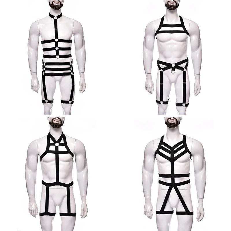 

[Men's Samples]men's Bondage Clothing Stretch Sexy Men's Colorful Body Chest Strap Suspenders Bdsm Suspenders Cosplay Underwear