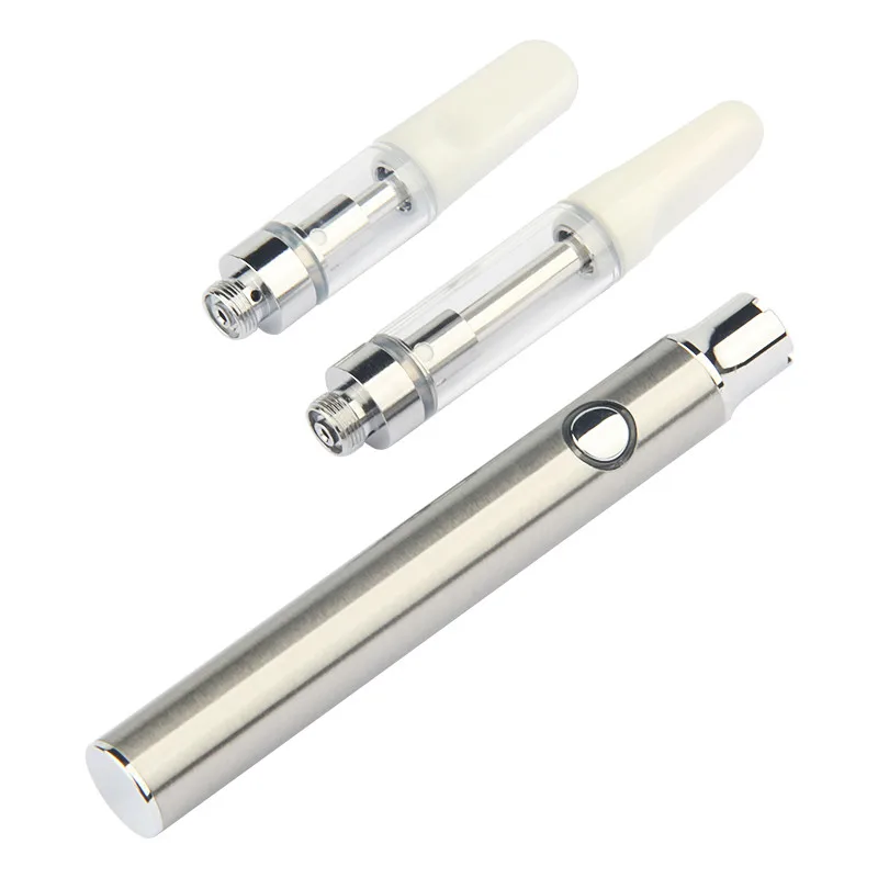 Juego de Vaporizador CBD para Cigarrillo Electrónico, Batería de Precalentamiento de 510 Hilos, Cargador USB, Bobina de Cerámica MOD, Aceite CBD, Cartucho RTA, 1 Pieza