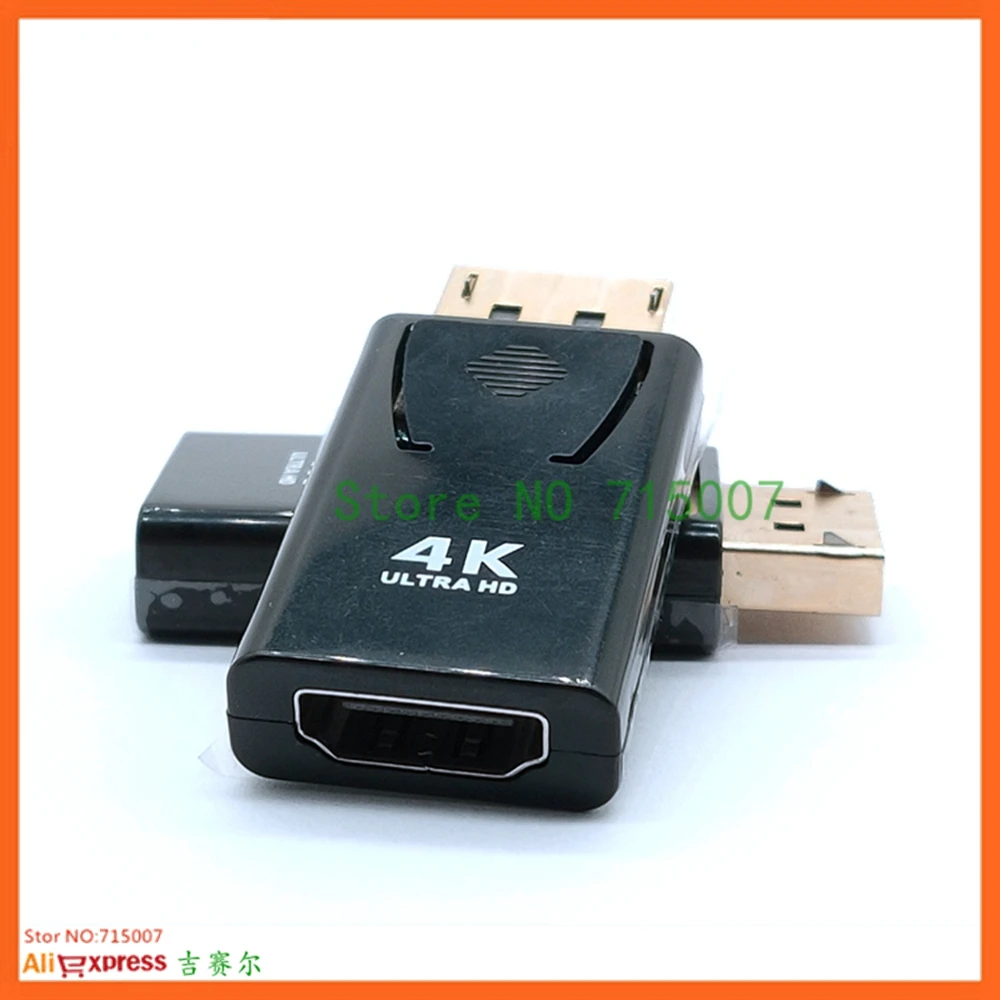 منفذ عرض 4K DP ذكر إلى محول أنثى متوافق مع HD أسود عالي الجودة Dp إلى Hd محول لأجهزة الكمبيوتر HDTV