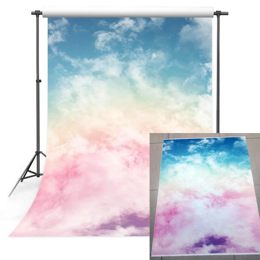 

Fantasy sky pink clouds Photo Backdrop baby shower Birthday Party Photography Props Fotografia Backgrounds for Photo Studio