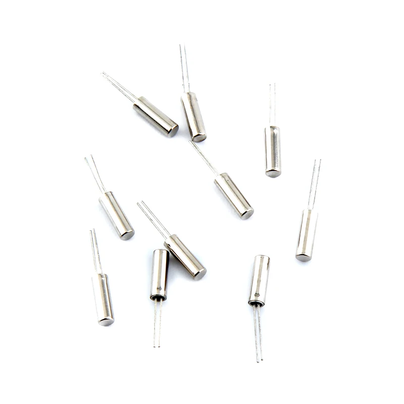 10pcs 2*6mm Crystal Cylinder Quartz Resonator 32.768KHz 32.768K 2PIN 2x6mm