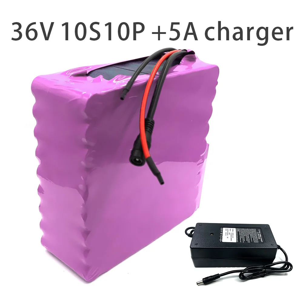 With charger 35Ah 10S10P 36V battery e-bike ebike electric bicycle Li-ion customizable 200x190x70mm