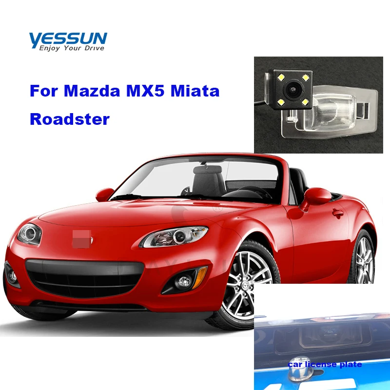 HD CCD Night Vision Car Rear View Reverse Backup Camera Waterproof for Mazda MX5 Miata Roadster