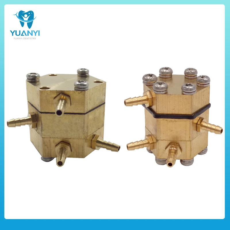 Dental chair hexagonal Water Air Valve Pressure Water Valve 4 Joints 5 Joints  accessory Pressure water valve Copper 3mm