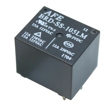 Original New Relay 10pcs/lot BRD-SS-105LM 5VDC  BRD-SS-112LM 12VDC  BRD-SS-124LM 24VDC  BRD SS 124LM  4PIN 12A  5V 12V 24V