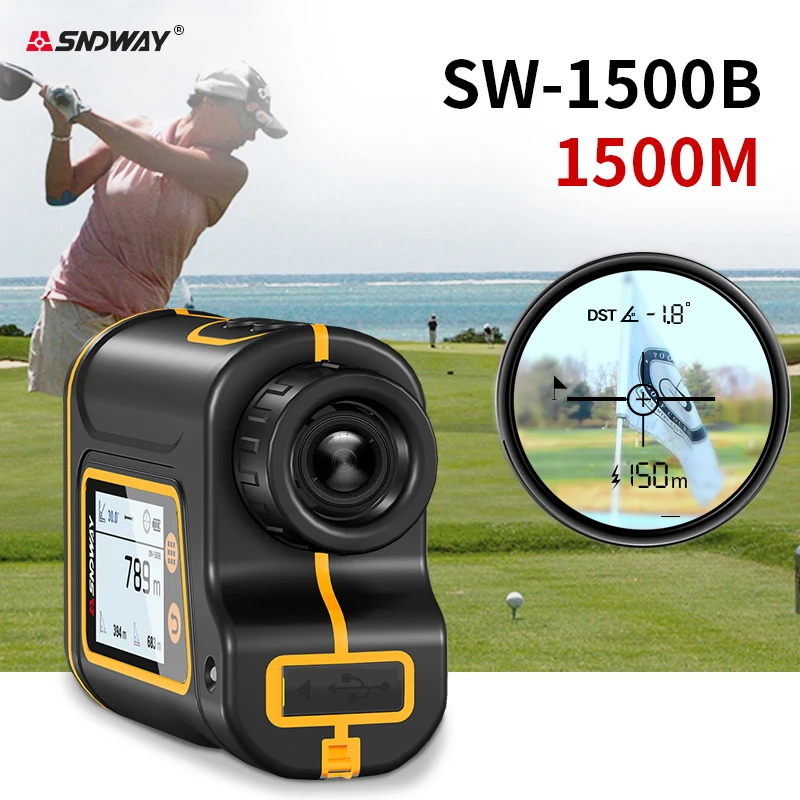 Telescopio telemetro Laser SNDWAY 800M 1000M 1500M LCD touch Display distanziometro monoculare per Golf caccia Sport tester