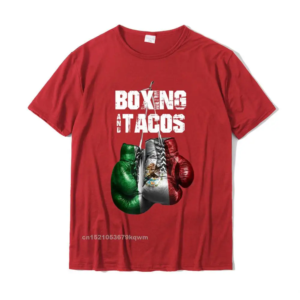 Boxing And Tacos Funny Mexico T-Shirt Oversized Men Tshirts Cotton Tops Tees Casual Camisas Hombre Fast Ship