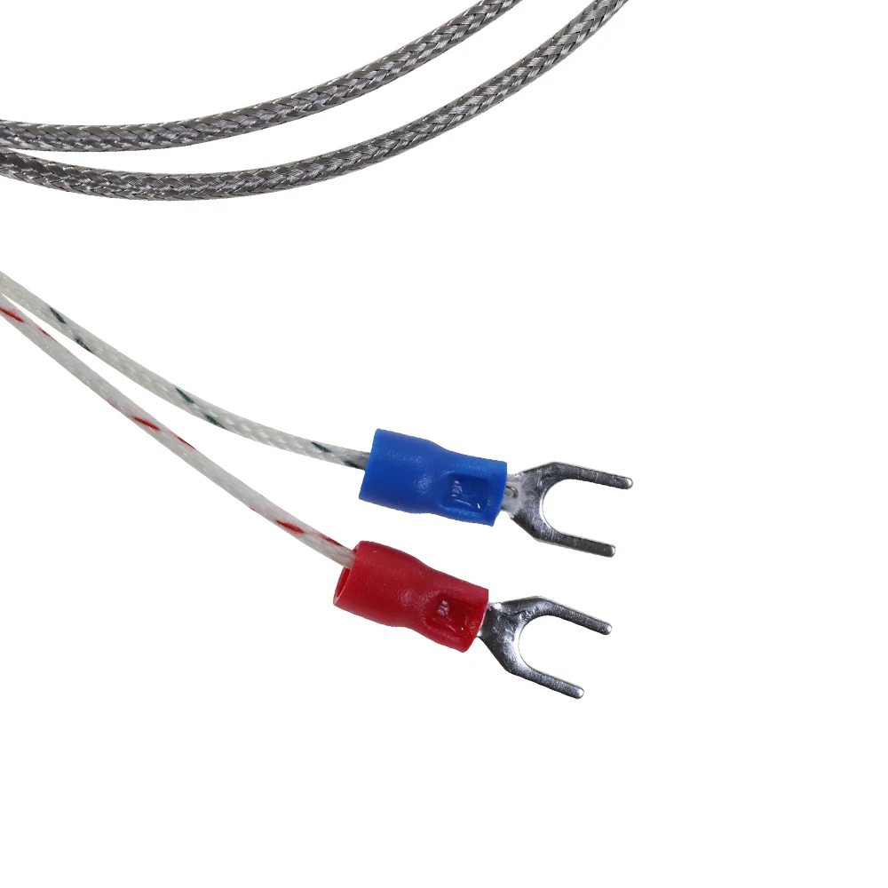 M6 Thread E Type Thermocouple Temperature Controller 0-400C Sensor Cable Wire 1M 2M 3M