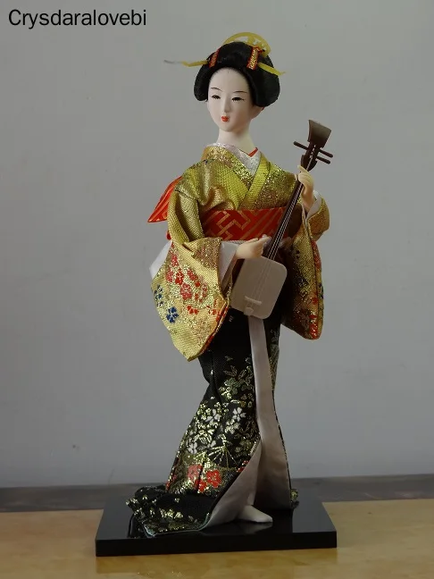 Geisha Figurines Dolls Gift Crafts Collection Kawaii Japanese Lovely with Beautiful Kimono House Office Decoration Miniatures