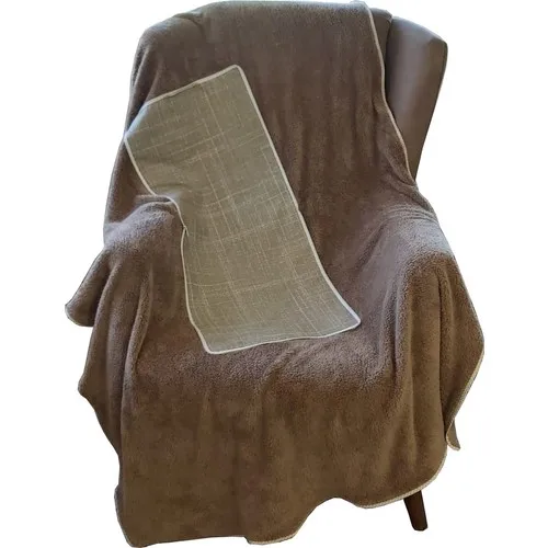 Ödel Home Zippered Pillow Inside Welsoft Blanket Coffee