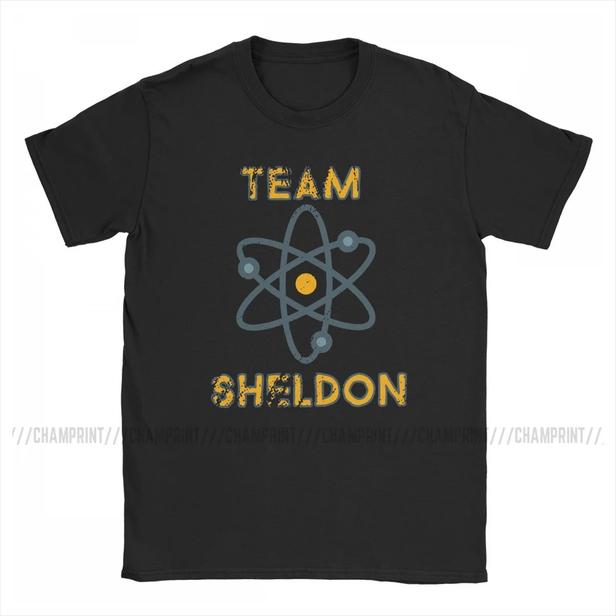 Men's Team Sheldon The Big Bang Theory T Shirts TV Show Cotton Clothes Vintage Short Sleeve O Neck Tee Shirt 4XL 5XL T-Shirt
