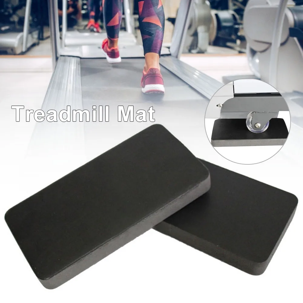 6PCS Treadmill Mat Thicken Sound Insulation Shock Absorption Cushion Exercise Equipment Mat With High Density Rubber